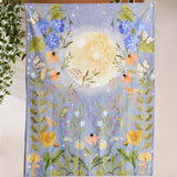 Moon Flowers Tapestry