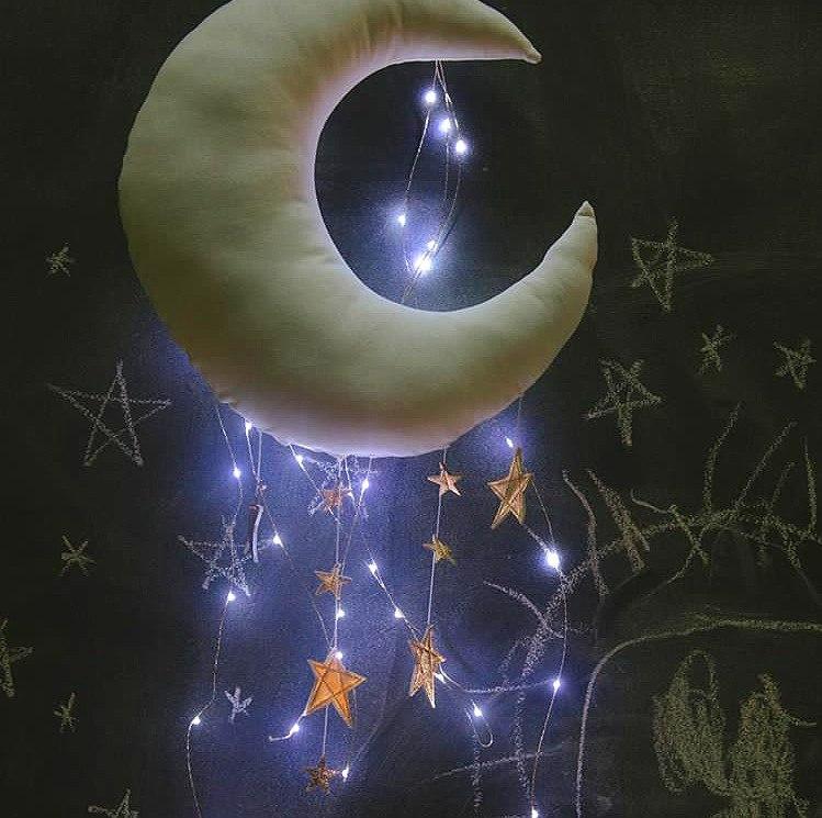 Baby Mobile Moon and Stars Soft Toys Nursery Kids Room Decor