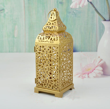 Moroccan Carved Metal Candle Holders