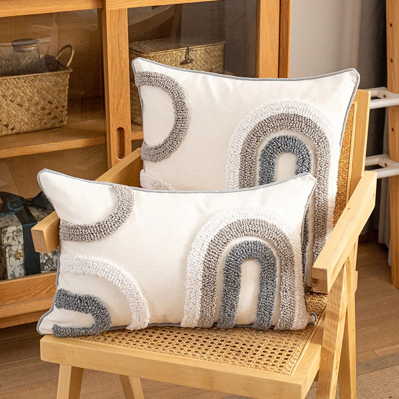 Nala Neutral Abstract Pillow Covers