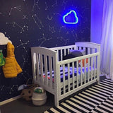 LED Neon Cloud Night Light Nursery Baby Girl Boy Gifts Kids Decor