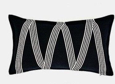 Noire Striped Pillow Covers