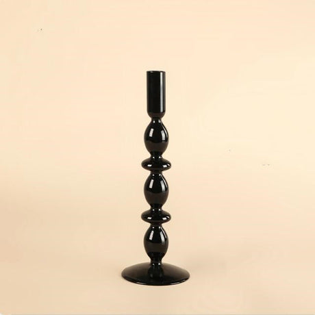 Onyx Glass Candle Holders
