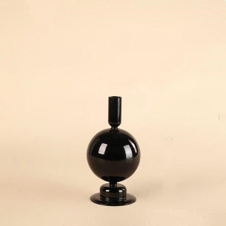 Onyx Glass Candle Holders