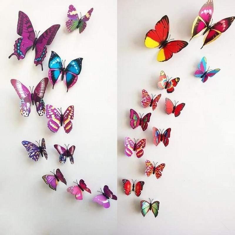 3D Butterfly Wall Decals