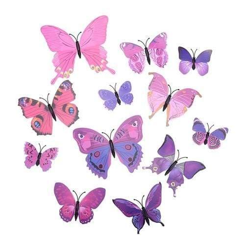 3D Butterfly Wall Decals