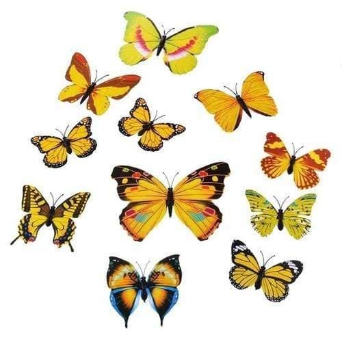 3D Butterfly Wall Decals