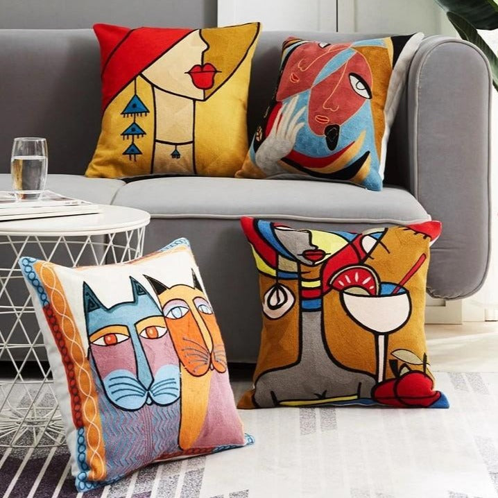 Pablo Modern Art Pillow Covers