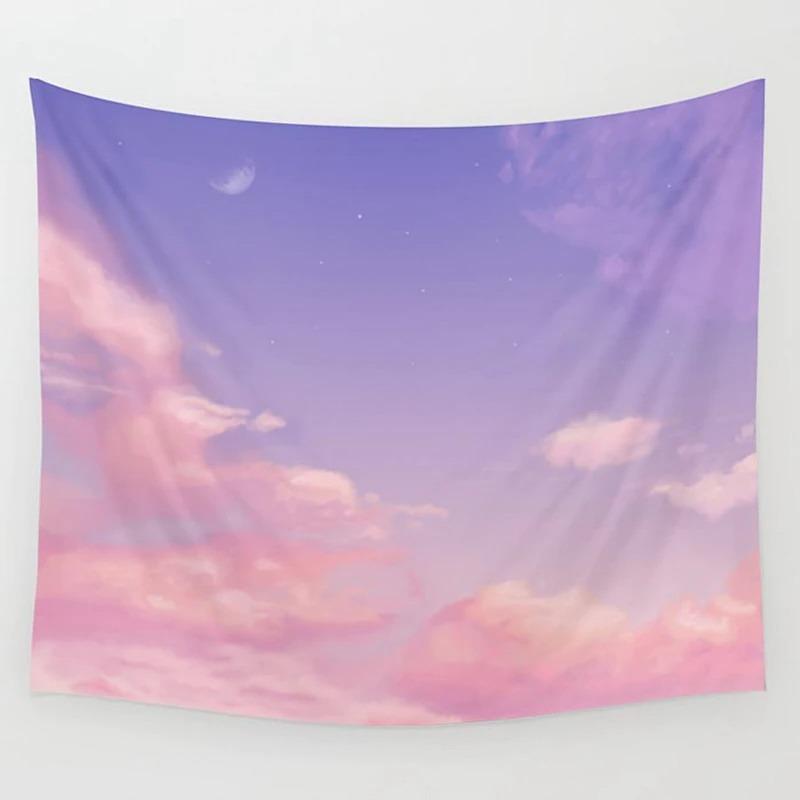 Pastel Clouds Tapestry