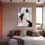 Pink Nebula Hand Painted Canvas