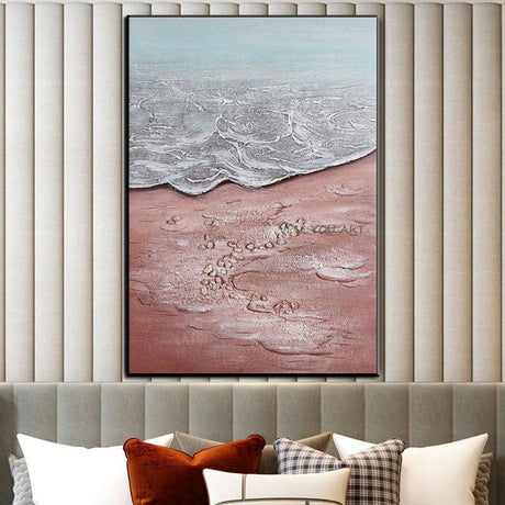 Pink Nebula Hand Painted Canvas