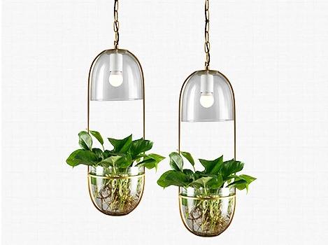 Lileas - Modern Hanging Planter Lamp