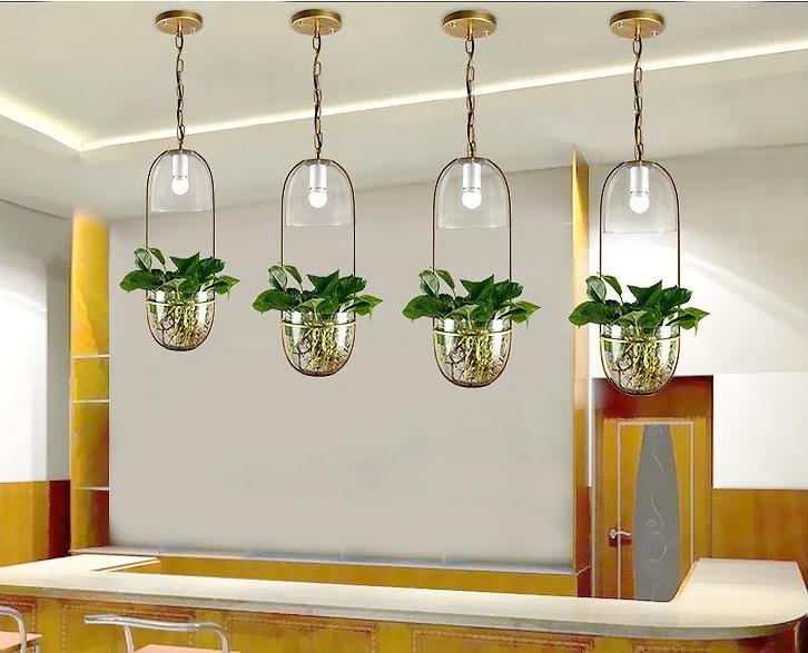 Lileas - Modern Hanging Planter Lamp