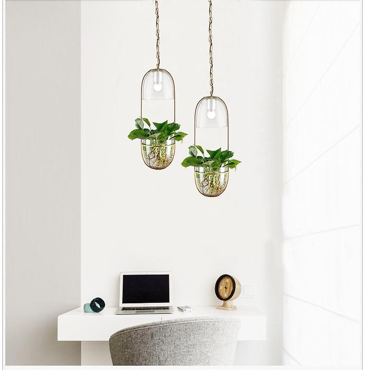 Lileas - Modern Hanging Planter Lamp