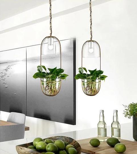 Lileas - Modern Hanging Planter Lamp