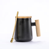 Mandara Coffee Mug with Wooden Handle