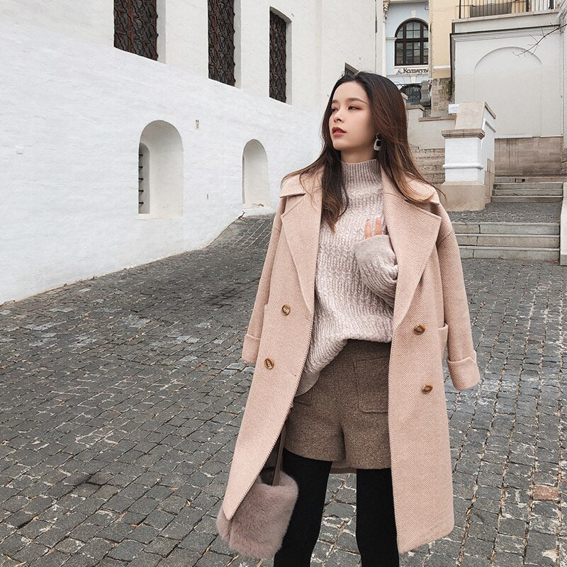 temperament woolen coat