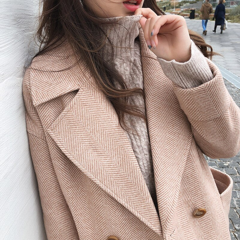 temperament woolen coat