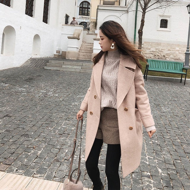 temperament woolen coat