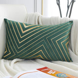 The Gilded Luxury Velvet Lumbar Pillow Cover