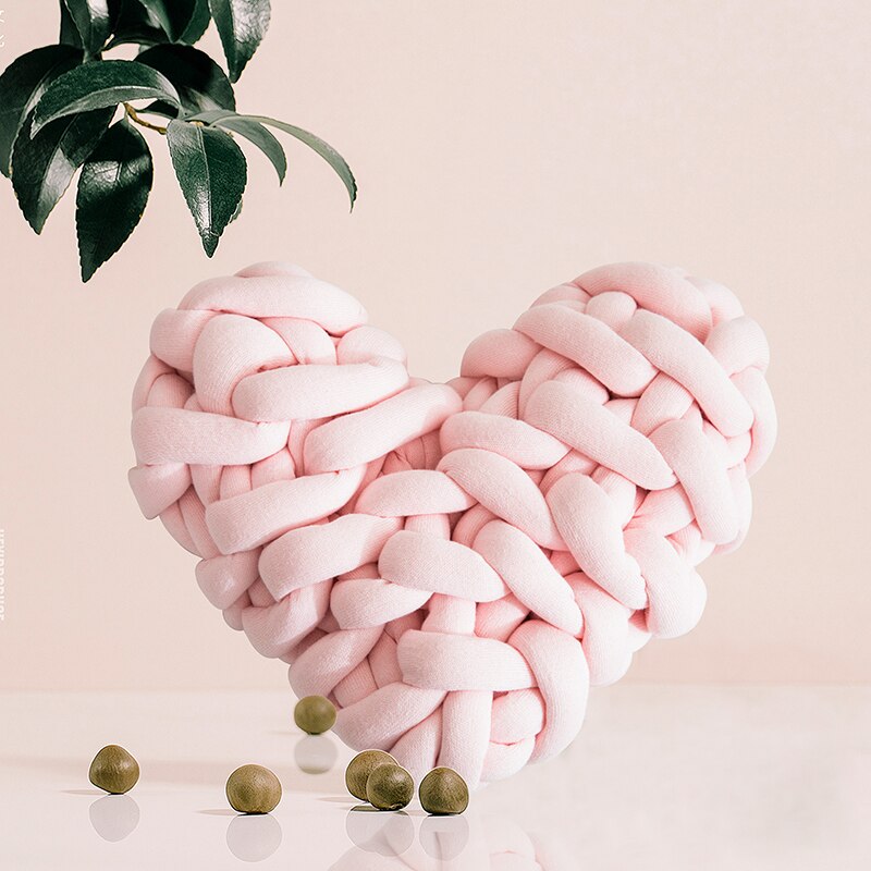 Cassidy Knot Heart Pillow