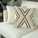 Xavier Black and White  Checkered Pillow Cover