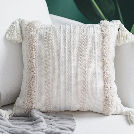 Layla Diamond Tassel Pillow Cover