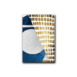 Blue Meets Gold Geometric Canvas Prints