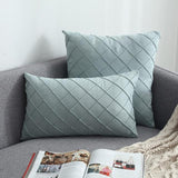 The Pin-Tucked Trellis Pillow Cover