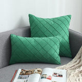 The Pin-Tucked Trellis Pillow Cover