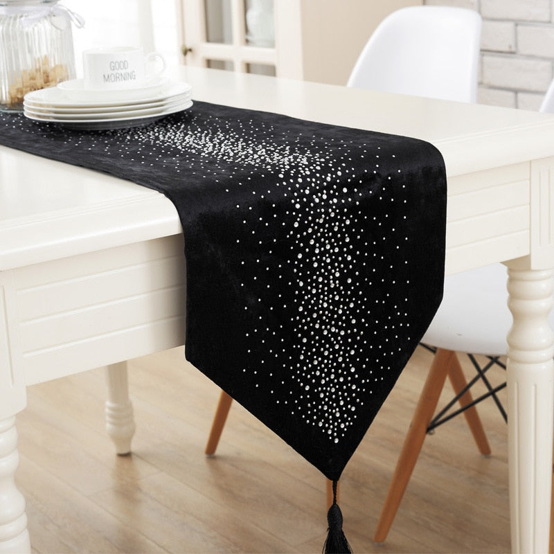 Splattered Crystal Table Runner