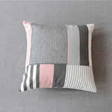 Toci Pink and Gray Pillow Covers