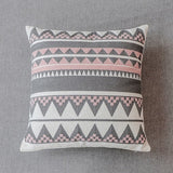 Toci Pink and Gray Pillow Covers