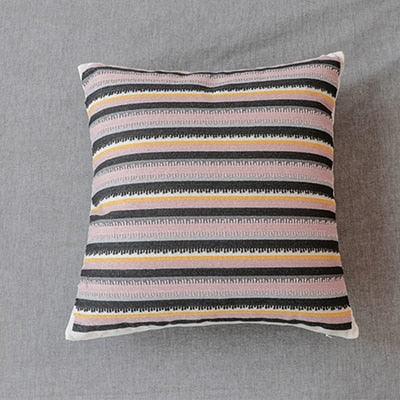 Toci Pink and Gray Pillow Covers