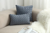 Wilton Weaved Faux Suede Pillow Covers