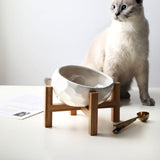 The Faceted Gem Ceramic Pet Food Bowl
