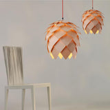 Modern Art Oak Pine Cone Pendant Lights