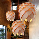 Modern Art Oak Pine Cone Pendant Lights