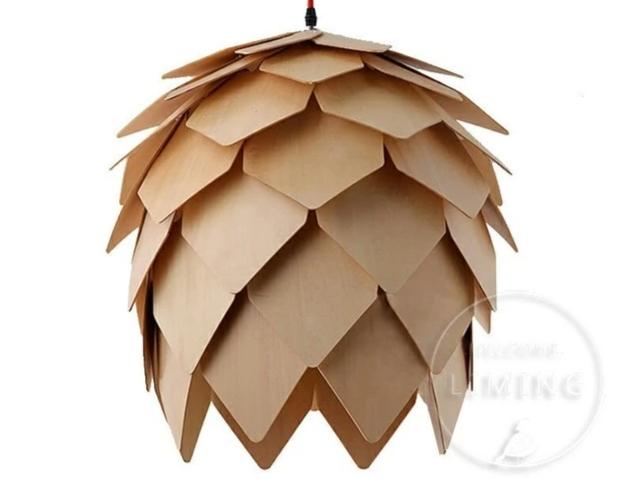 Modern Art Oak Pine Cone Pendant Lights