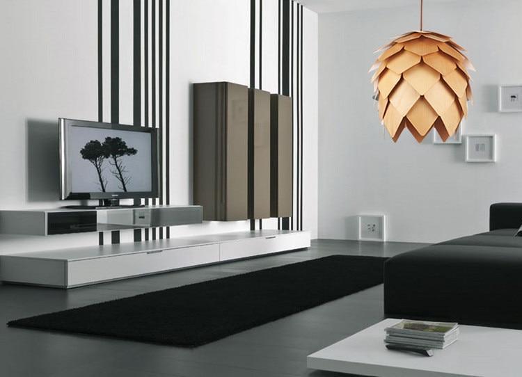 Modern Art Oak Pine Cone Pendant Lights