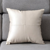 Dexter Faux Leather Pillow Cover