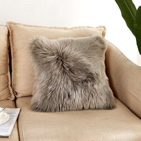 Polly Luxury Faux Fur Pillow Cover