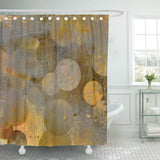 Golden Circle Shower Curtain