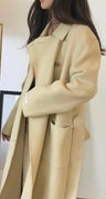 Yellow Long Cashmere Coat