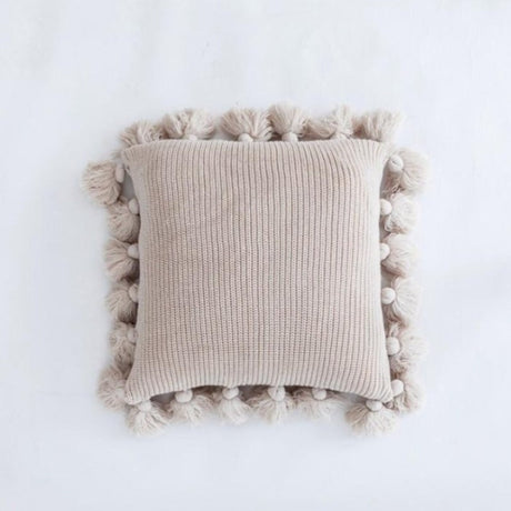 The Deluxe Tassel Knitted Pillow Cover