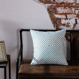 Seafoam Blue Geometric Pillow Covers