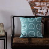 Seafoam Blue Geometric Pillow Covers