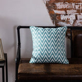 Seafoam Blue Geometric Pillow Covers