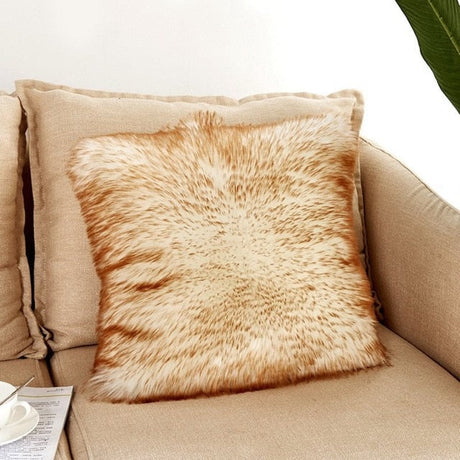 Polly Luxury Faux Fur Pillow Cover