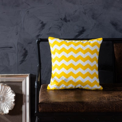 Burst of Yellow Embroidered Pillow Covers